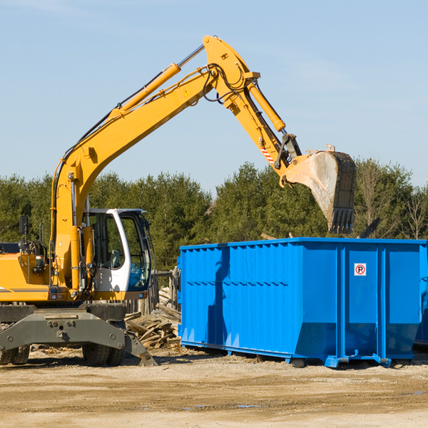 are there any restrictions on where a residential dumpster can be placed in Wolf Trap VA